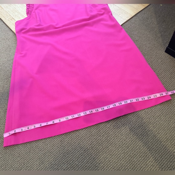 J. CREW Ruffle Neck Shift Midi Dress - Picture 14 of 15